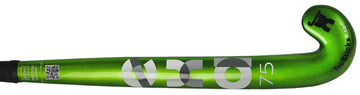 Exa 75 Green Mid Bow Field Hockey Stick